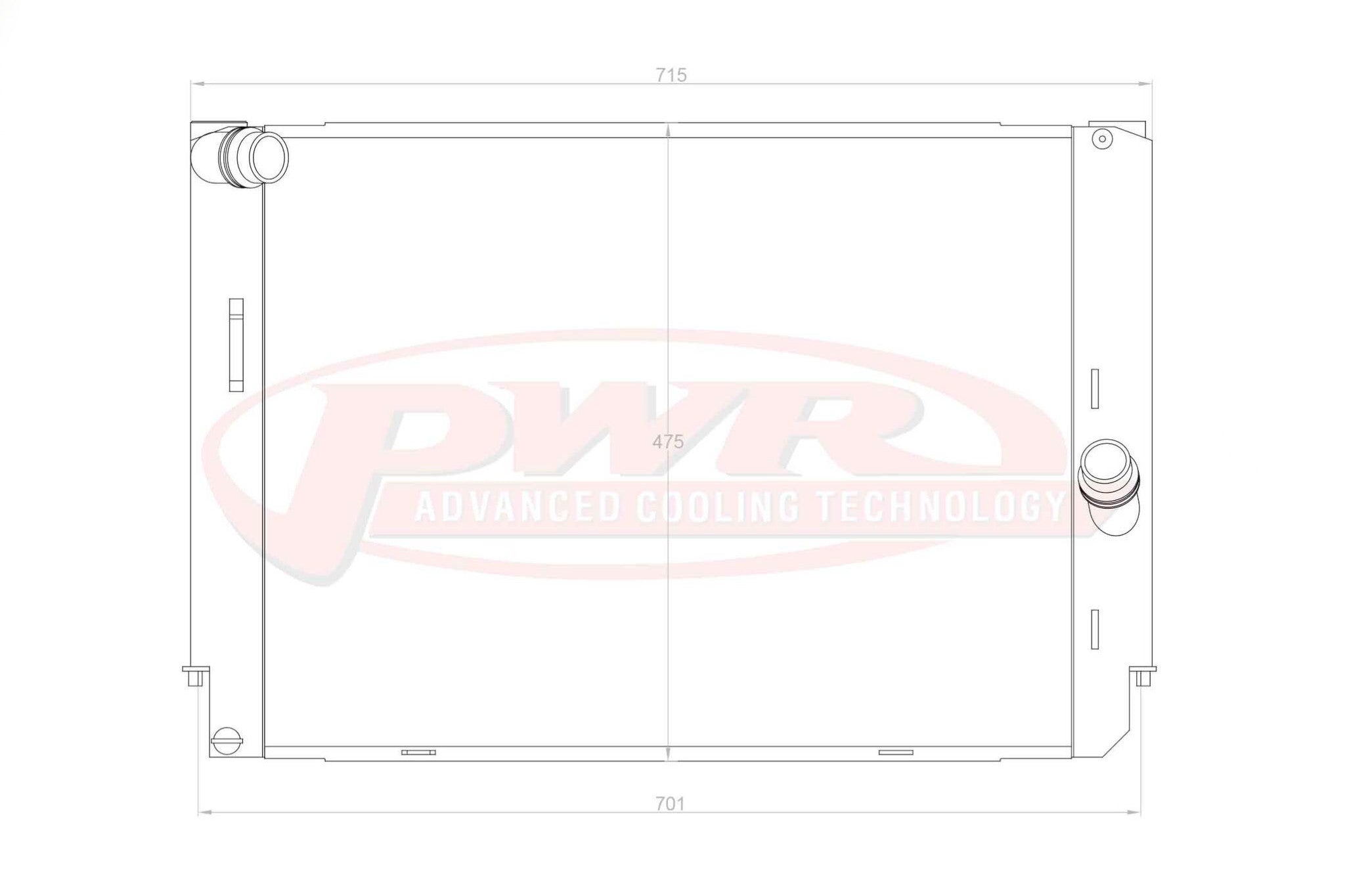 PWR 55mm Elite Series Radiator - BMW 3 Series E90 | E92 | E93 M3 - Evolve Automotive